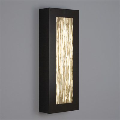 Picture of WPT Design V - II  - REC24 - BZ - TH 9 x 24 2 - Light V2 Rectangle Fluorescent Wall Sconce - Bronze-Thatch