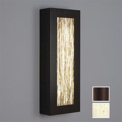 Picture of WPT Design V - II  - REC24 - BZ - SL 9 x 24 2 - Light V2 Rectangle Fluorescent Wall Sconce - Bronze-Sepia Lace