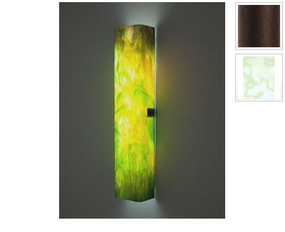 Picture of WPT Design CHAN - Std - BZ - SN 28 x 6 Standard 2 Light Channel Channel Tall Fluorescent Wall Sconce - Snow