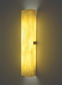 Picture of WPT Design CHAN - Std - BZ - TF 28 x 6 Standard 2 Light Channel Channel Tall Fluorescent Wall Sconce - Toffee