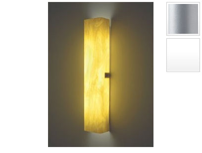 Picture of WPT Design CHAN - Std - SV - TF 28 x 6 Standard 2 Light Channel Channel Tall Fluorescent Wall Sconce - Toffee