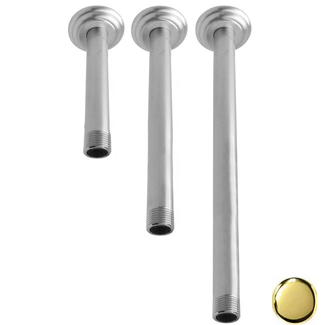 D3612A-01 .5 in. Ceiling Arms with Heavy Duty Flanges - PVD Polished Brass