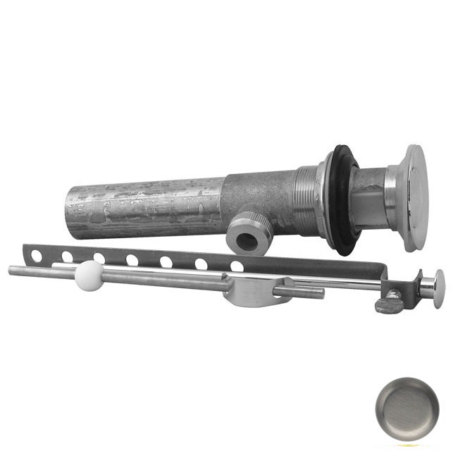 Pop-up Lav Drain with Overflow Holes - Satin Nickel