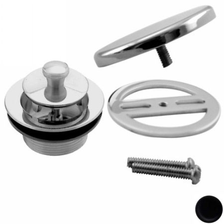 Twist and Close Trim Set with Hidden Overflow - Powder Coat Flat Black
