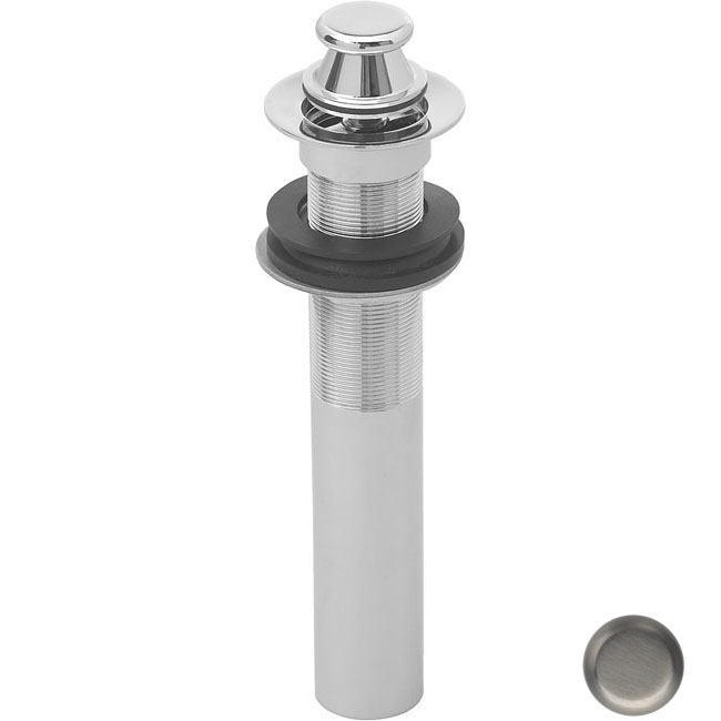 Lift and Turn Lav Drain without Overflow Holes - Satin Nickel