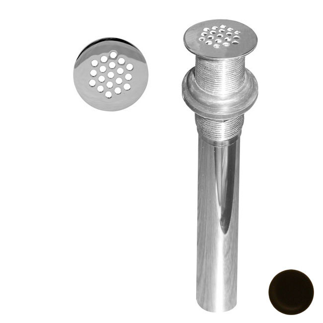 D411-2-12 Grid Strainer Lavatory Drain with Overflow Holes