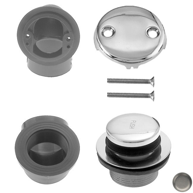 D534-07 1.5 in. Schedule 40 ABS Tip Toe Plumbers Pack - Satin Nickel