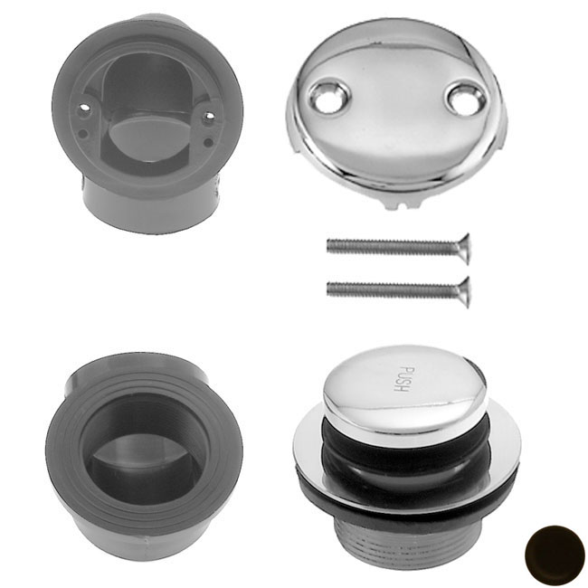 D534-12 1.5 in. Schedule 40 ABS Tip Toe Plumbers Pack - Oil Rubbed Bronze