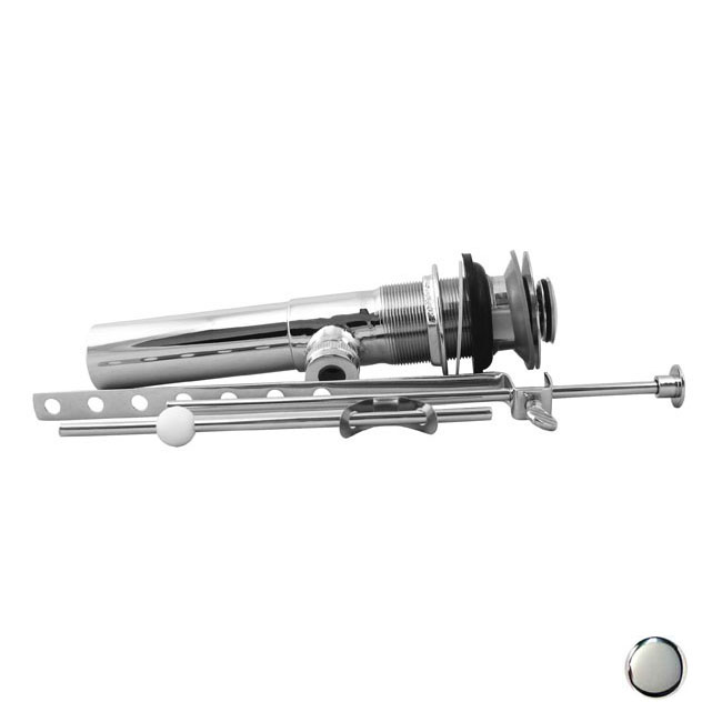 Pop-Up Lavatory Drain with Overflow Holes - Polished Chrome