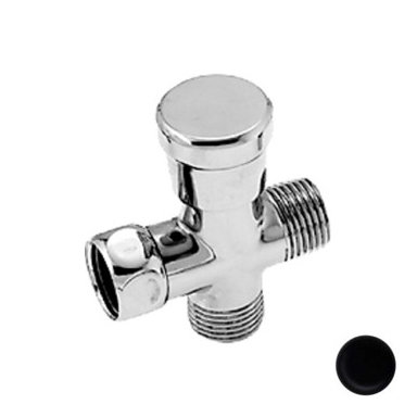 5 in. Diverter Valve for Shower Arm - Powder Coat Flat Black -  DeluxDesigns, DE3270573