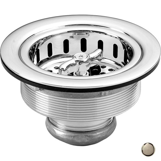 Wing Nut Style Large Kitchen Basket Strainer in Stainless Steel
