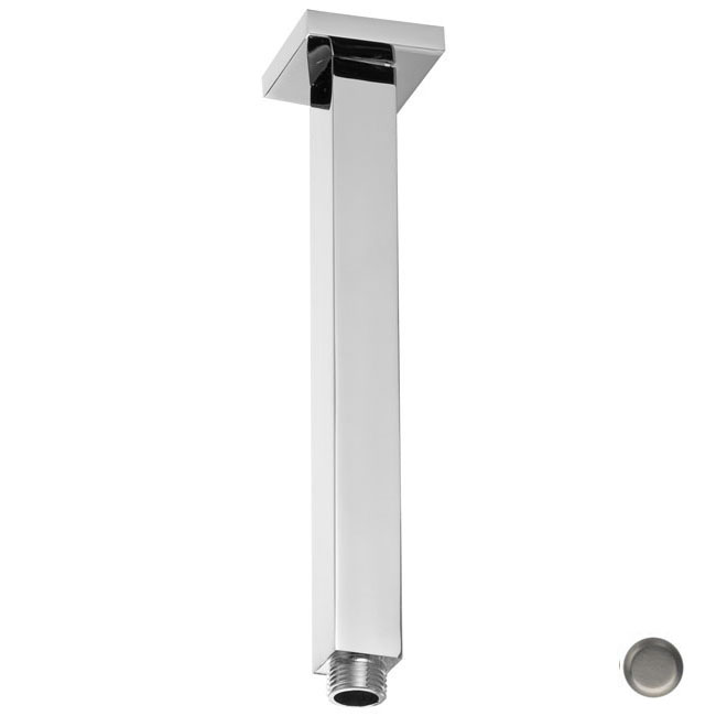 D3609S-07 Square Ceiling Shower Arm and Flange - Satin Nickel
