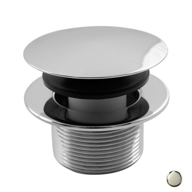 1.5 in. Round Mushroom Tip Toe Bath Drain - Polished Nickel