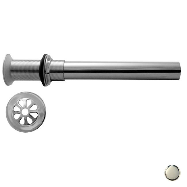High Flow Grid Drain No Overflow Holes - Polished Nickel