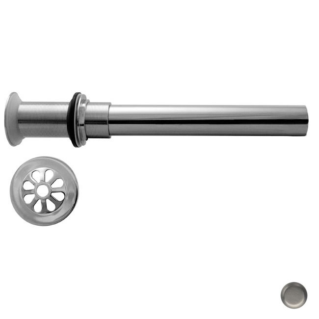 High Flow Grid Drain No Overflow Holes - Satin Nickel