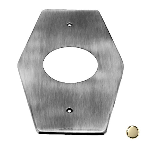 1-Hole Remodel Plate for Mixet in Polished Brass