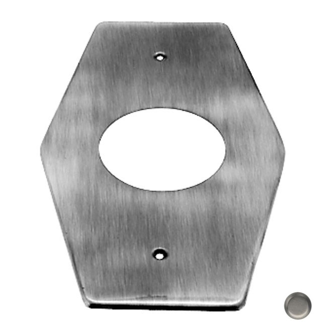1-Hole Remodel Plate for Mixet in Satin Nickel