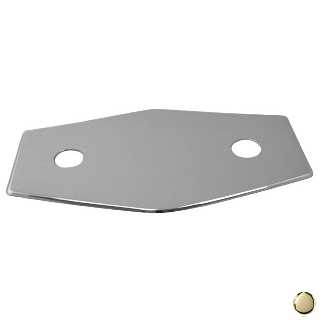 2-Hole Remodel Plate in Polished Brass