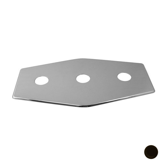 3-Hole Remodel Plate in Oil Rubbed Bronze