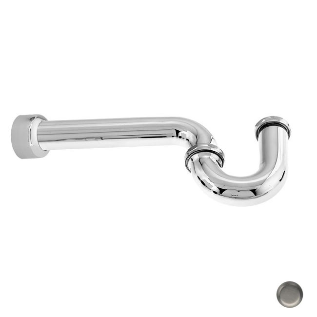 1.5 in. x 1.5 in. P-Trap with Box Flange in Satin Nickel