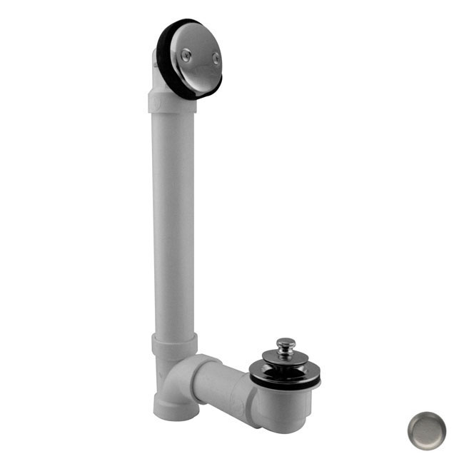 1.5 in. Schedule 40 PVC Twist and Close Bath Waste - Satin Nickel