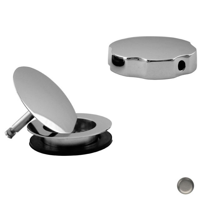 European Style Trim for Cable Drive Waste and Overflow - Satin Nickel