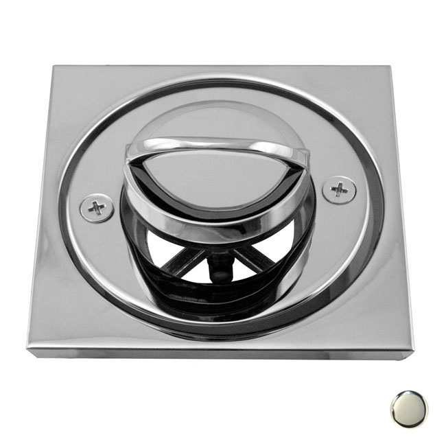 Roman Tub Drain with D315 Tile Square - Polished Nickel