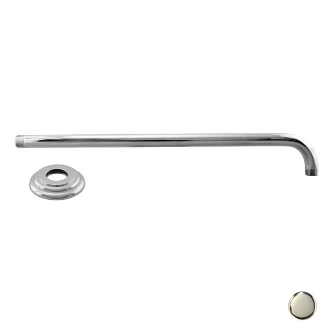 D3703-1-05 .5 in. x 19 in. 90 Degrees Rain Shower Arm and Flange - Polished Nickel