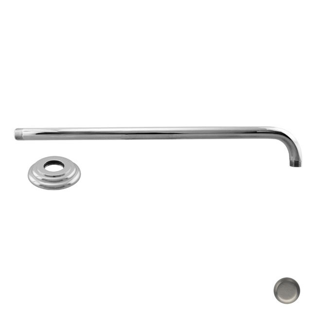 D3703-1-07 .5 in. x 19 in. 90 Degrees Rain Shower Arm and Flange - Satin Nickel