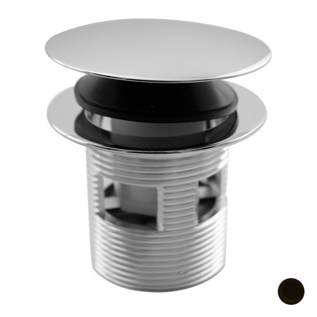 Integrated Overflow Round Tip Toe Bath Drain - Oil Rubbed Bronze
