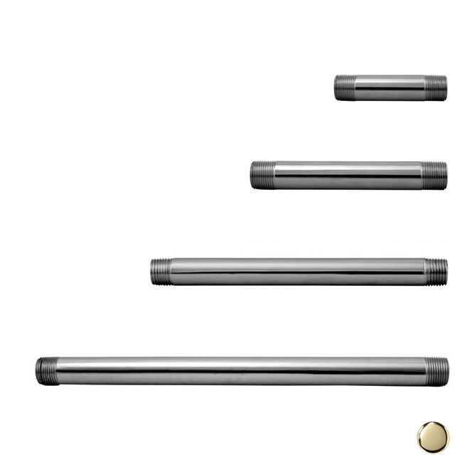 19in. IPS Pipe Nipple - Polished Brass