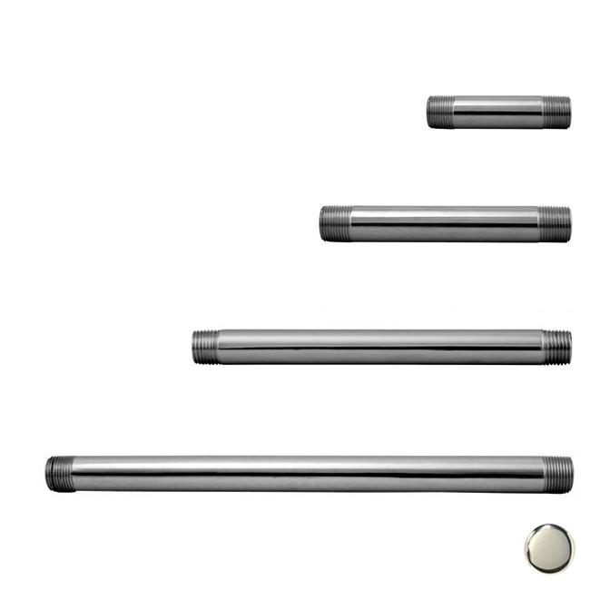 D12124-05 .5 in. x 24 in. IPS Pipe Nipple - Polished Nickel.