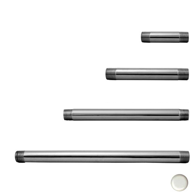 D12124-50 .5 in. x 24 in. IPS Pipe Nipple - Powder Coat White.
