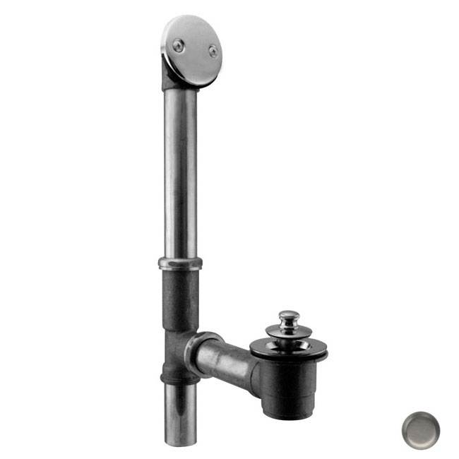 Twist and Close Bath Waste and Overflow - Satin Nickel