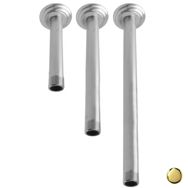D3624A-01 .5 in. Ceiling Arms with Heavy Duty Flanges - PVD Polished Brass