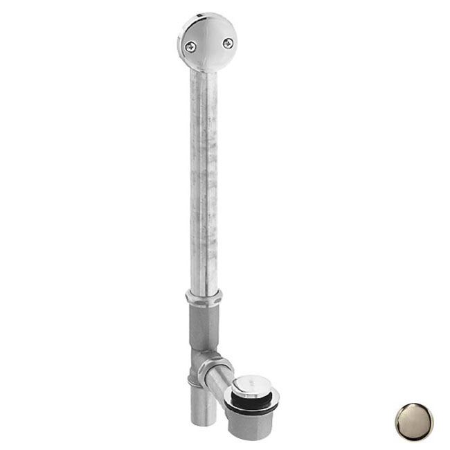 Westbrass D326-20G-20 Tip Toe Bath Waste - 22 in. Make-Up, 20 Ga. Tubing in Stainless Steel