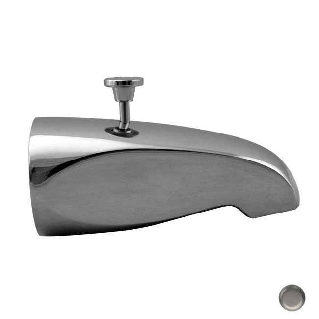 Brass Rear Diverter Tub Spout - Satin Nickel