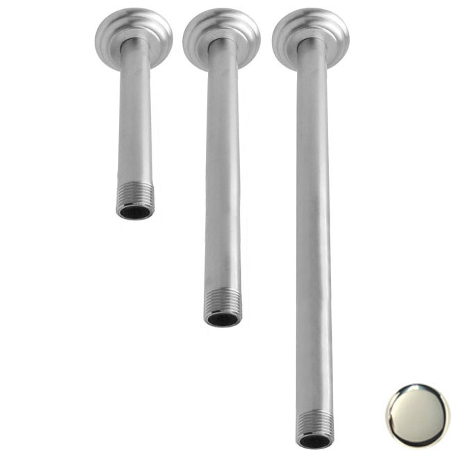 1/2" IPS x 36" Round Projection Rainfall Ceiling Mount Shower Arm with Flange, Polished Nickel