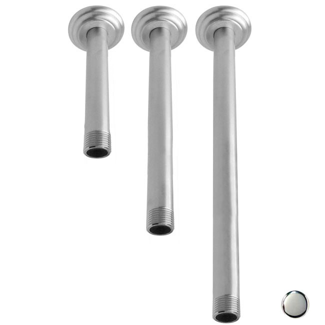 05 Inch Ceiling Arms with Heavy Duty Flanges  Polished Chrome