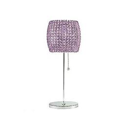 Picture of Warehouse of Tiffany TL7264 Cleopatra  Purple Crystal-Chrome Table Lamp