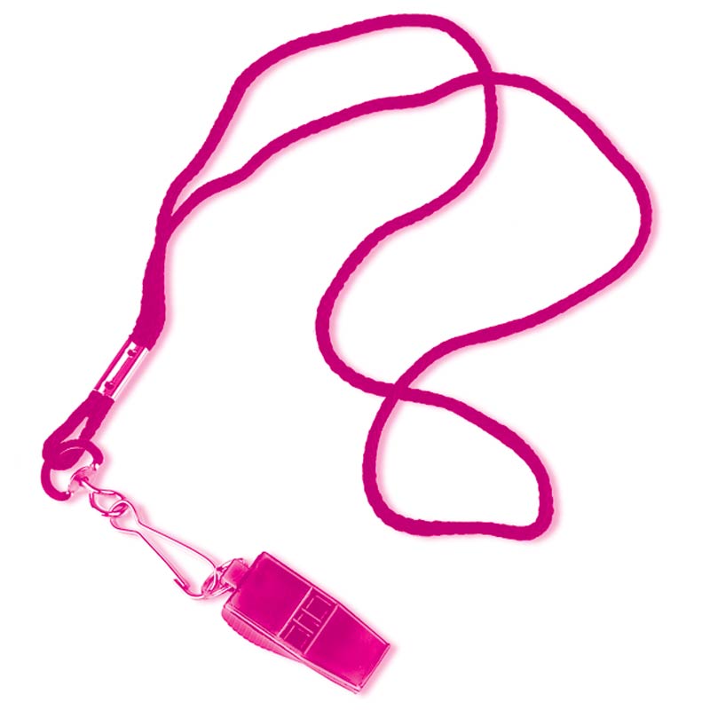 Picture of Tandem Sport TSWHISTLEPINK TANDEM PINK WHISTLE & LANYARD - ONE SIZE