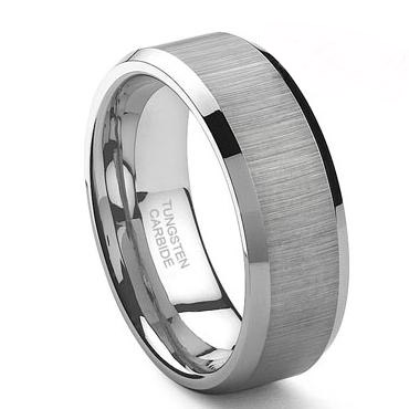 TUNGSTEN  WEDDING BAND - Size 8.5
