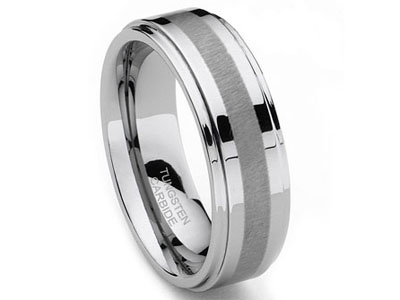 TUNGSTEN  WEDDING BAND - Size 6