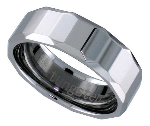 TUNGSTEN  WEDDING BAND - Size 8.5