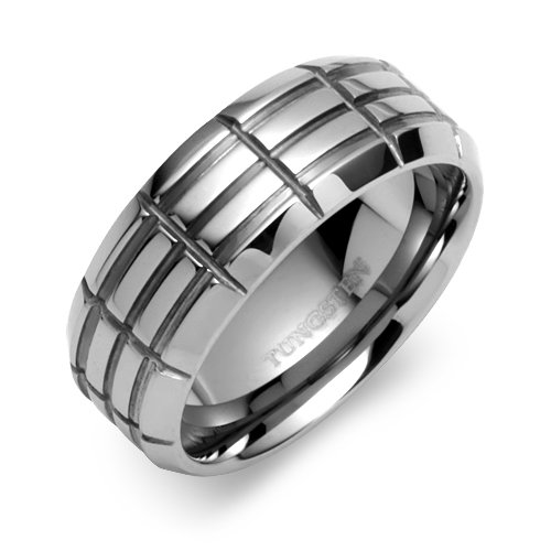 TUNGSTEN  WEDDING BAND - Size 10.5