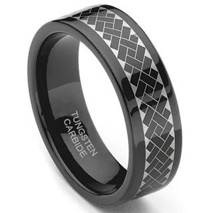 TUNGSTEN 26B6 WEDDING BAND - Size 6