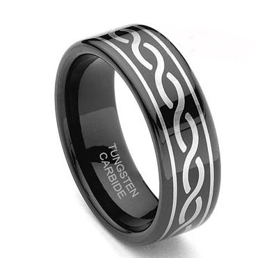 TUNGSTEN 28B8 WEDDING BAND - Size 8