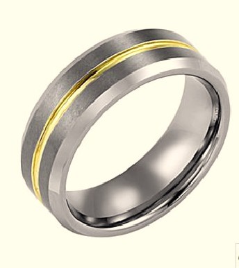 TUNGSTEN  WEDDING BAND - Size 8