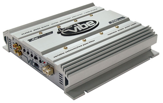 Lanzar VIBE700.1D Vibe 700 Watt Mono Block Mosfet Digital Amplifier