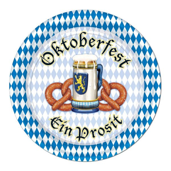 Picture of Beistle 58067 Oktoberfest Plates - Case of 12